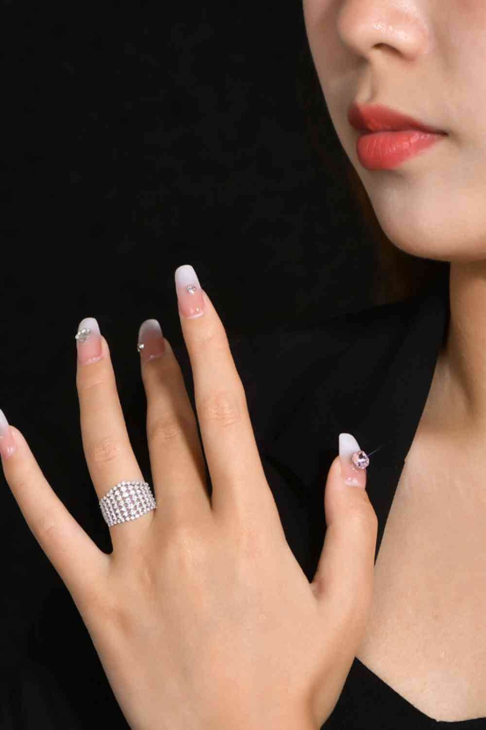 1.21 Carat Moissanite 925 Sterling Silver Ring for a perfect OOTD – dress to impress outfits from Amexza