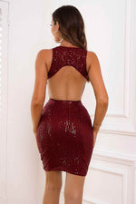 Sequin Cutout Sleeveless Dress for a perfect OOTD – dress to impress outfits from Amexza