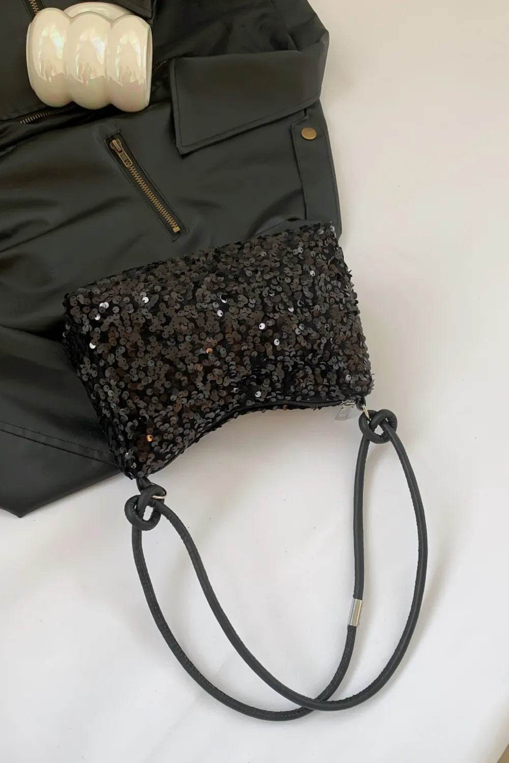 Sequin Double Strap Shoulder Bag for a perfect OOTD – dress to impress outfits from Amexza