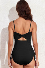 Drawstring Spaghetti Strap One-Piece Swimwear for a perfect OOTD – dress to impress outfits from Amexza