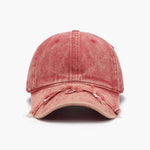 Fringe Adjustable Cotton Baseball Cap Strawberry One Size for a perfect OOTD – dress to impress outfits from Amexza