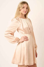 Mittoshop Satin Side Cutout Detail Mini Dress