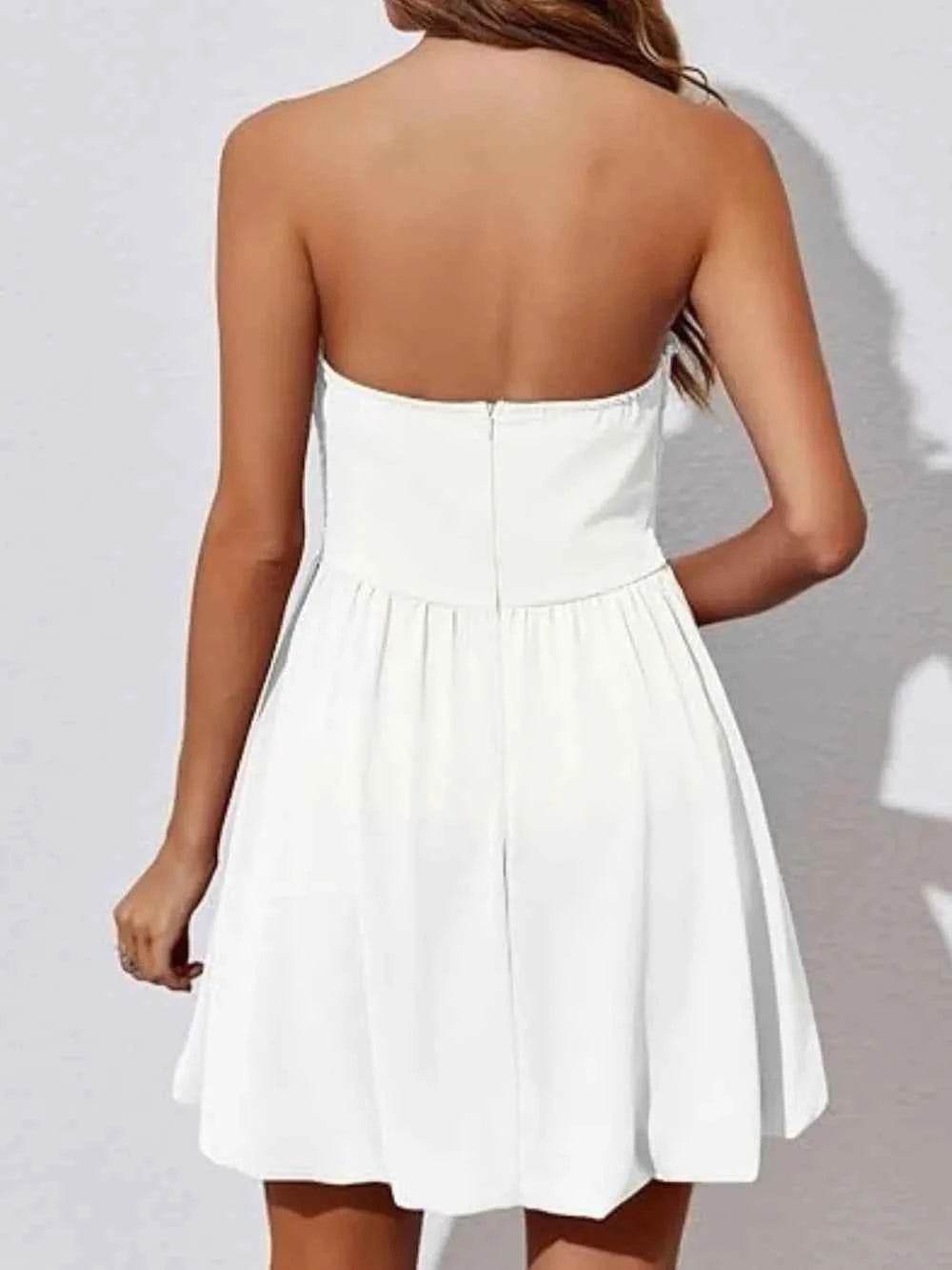 Ruched Tube Mini Dress for a perfect OOTD – dress to impress outfits from Amexza