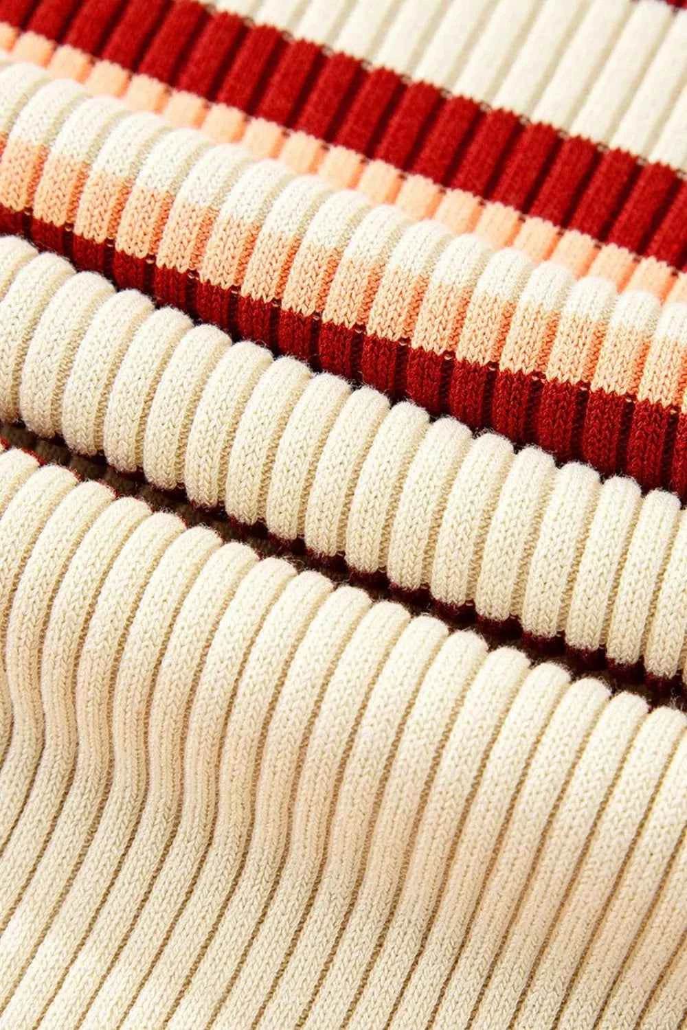 Contrast Striped Johnny Collar Short Sleeve Mini Dress for a perfect OOTD – dress to impress outfits from Amexza