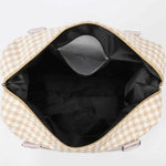 Houndstooth Canvas Travel Bag for a perfect OOTD – dress to impress outfits from Amexza