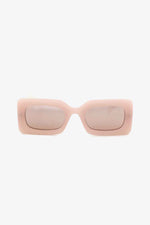Polycarbonate Frame Rectangle Sunglasses Watermelon pink One Size for a perfect OOTD – dress to impress outfits from Amexza
