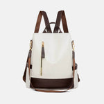 PU Leather Backpack Bag Ivory One Size for a perfect OOTD – dress to impress outfits from Amexza