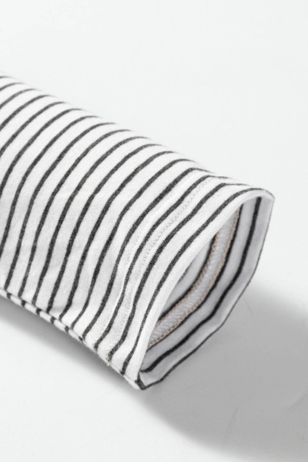 Open Front Long Sleeve Striped Cardigan with Pockets for a perfect OOTD – dress to impress outfits from Amexza