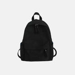 Zip Cotton Backpack Bag Black One Size for a perfect OOTD – dress to impress outfits from Amexza