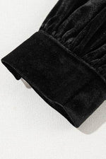 Ruffle Hem Slit V-Neck Long Sleeve Dress for a perfect OOTD – dress to impress outfits from Amexza