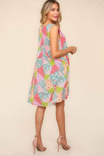 Haptics Full Size Babydoll Floral Patchwork Dress with Side Pockets for a perfect OOTD – dress to impress outfits from Amexza