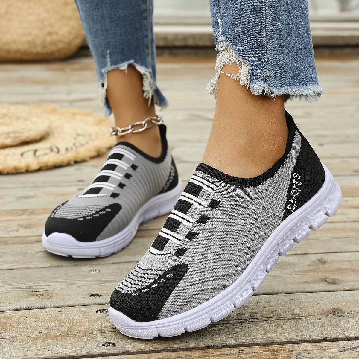 Breathable Mesh Round Toe Sneakers for a perfect OOTD – dress to impress outfits from Amexza