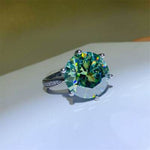 10 Carat Moissanite 925 Sterling Silver Ring for a perfect OOTD – dress to impress outfits from Amexza