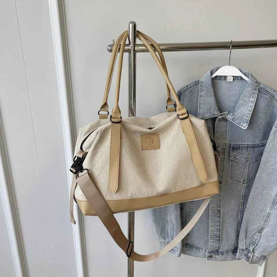 Contrast Travel Bag Khaki One Size for a perfect OOTD – dress to impress outfits from Amexza