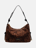 Suede Large Shoulder Bag Black Leopard One Size for a perfect OOTD – dress to impress outfits from Amexza