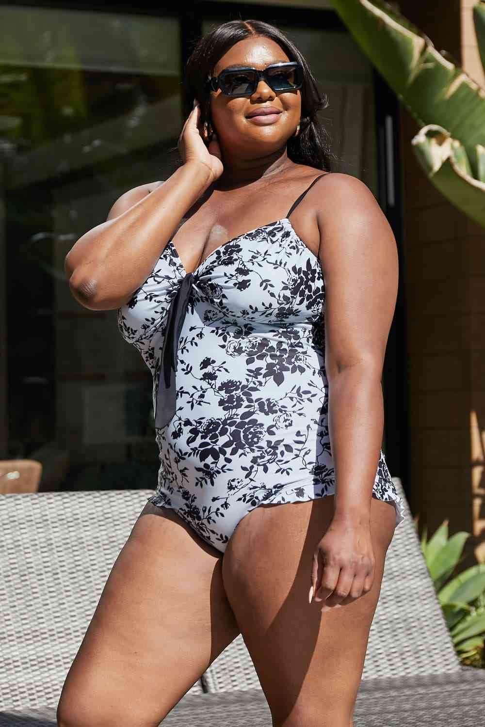 Marina West Swim Côte d'Azur Ruffle Trim One-Piece Swimsuit for a perfect OOTD – dress to impress outfits from Amexza