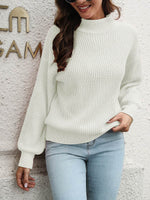 Dropped Shoulder Rib-Knit Sweater for a perfect OOTD – dress to impress outfits from Amexza