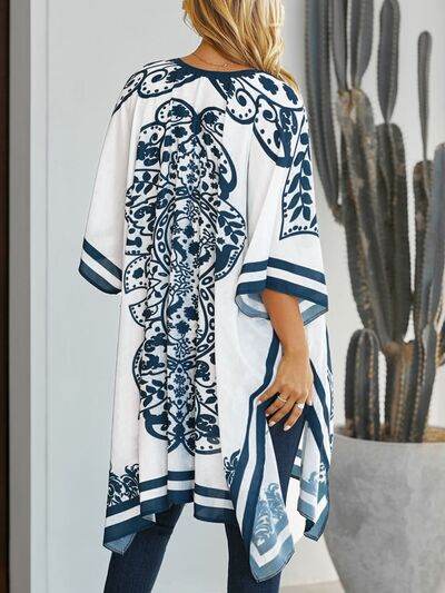 Printed Open Front Cover-Up for a perfect OOTD – dress to impress outfits from Amexza