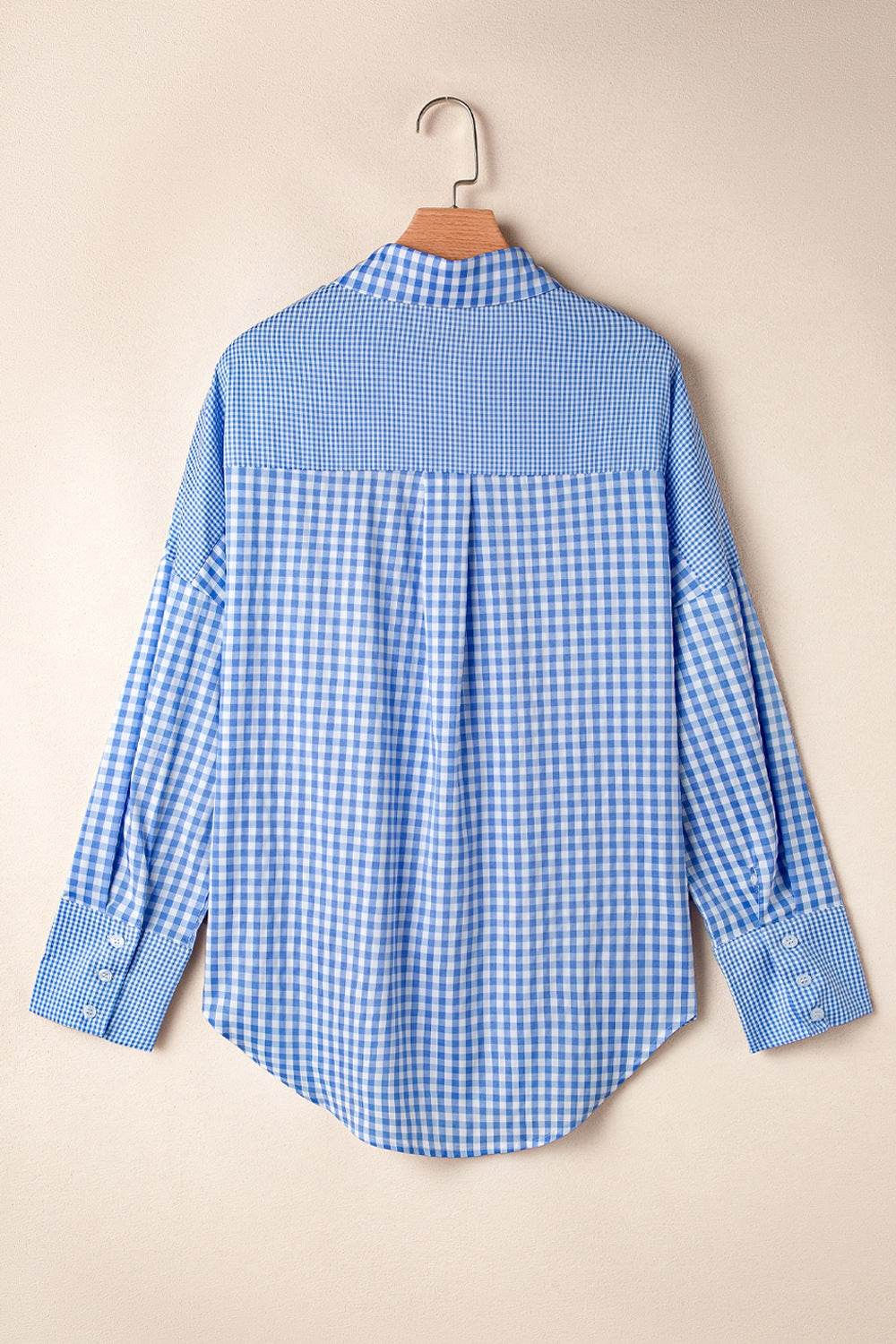 Plaid Button Up Long Sleeve Shirt - Amexza