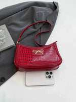 Bow PU Leather Shoulder Bag for a perfect OOTD – dress to impress outfits from Amexza