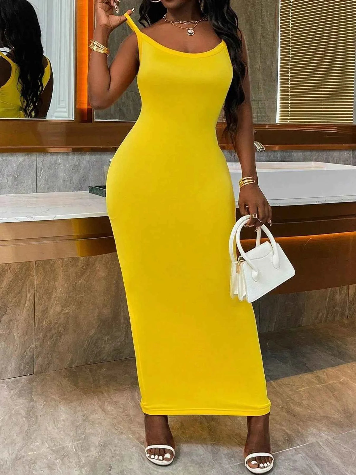 Scoop Neck Maxi Cami Dress