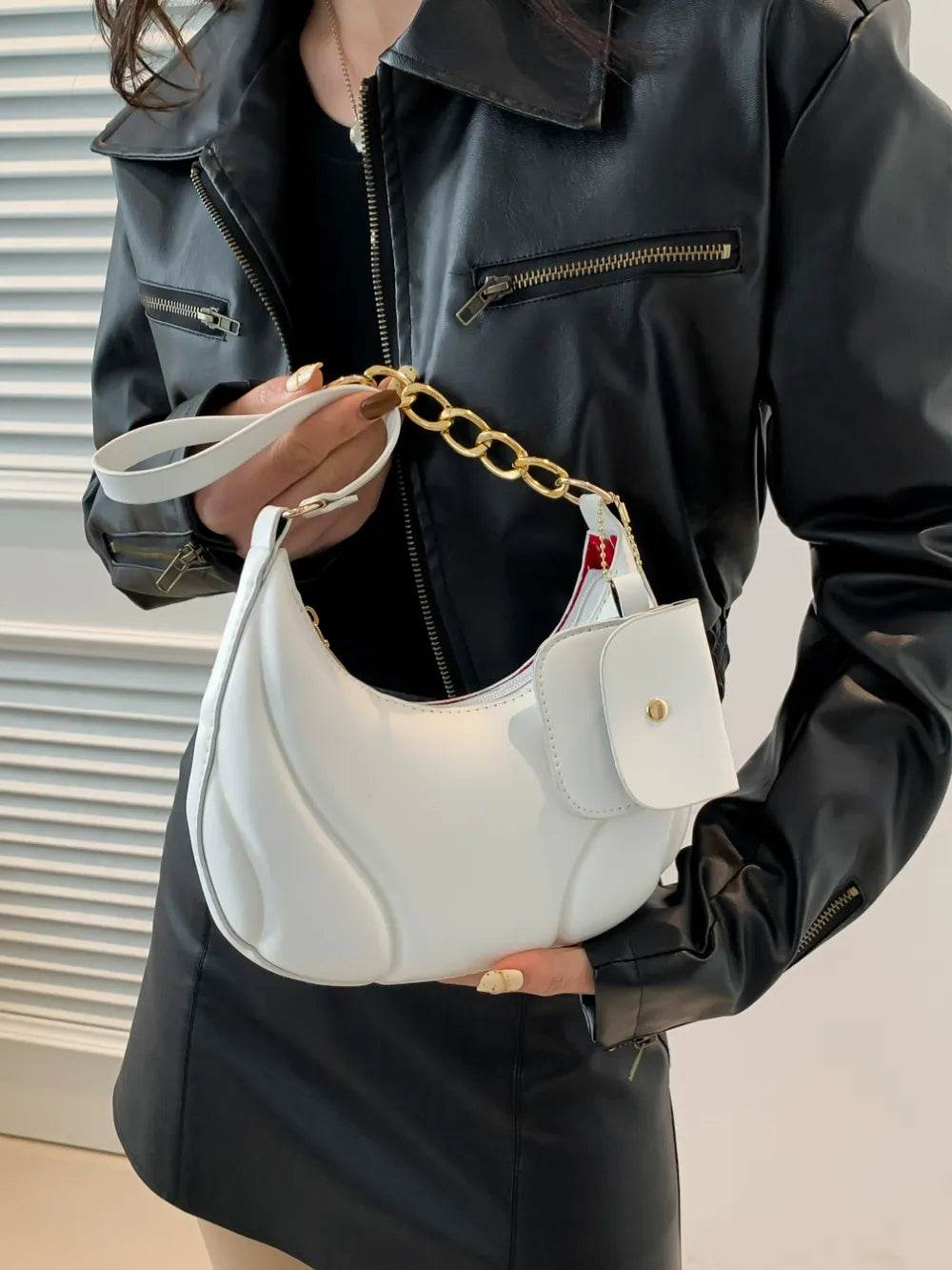 PU Leather Shoulder Bag with EarPods Bag for a perfect OOTD – dress to impress outfits from Amexza