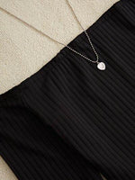 Off-Shoulder Long Sleeve Top and Houndstooth Skirt Set for a perfect OOTD – dress to impress outfits from Amexza