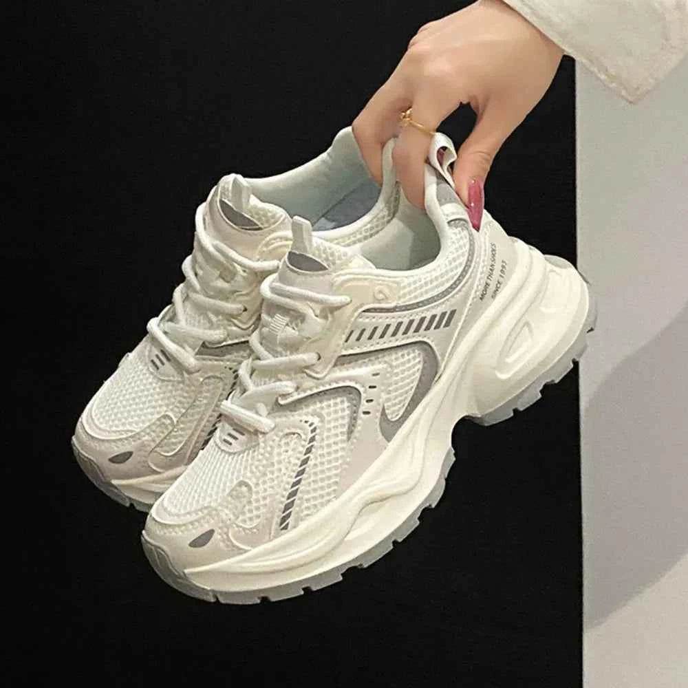 Contrast Mesh Platform Athletic for a perfect OOTD – dress to impress outfits from Amexza