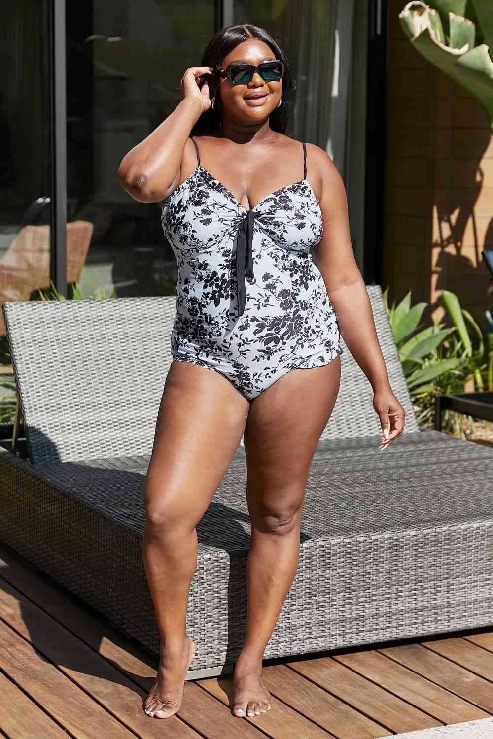 Marina West Swim Côte d'Azur Ruffle Trim One-Piece Swimsuit for a perfect OOTD – dress to impress outfits from Amexza