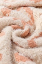 Distressed Trim Leopard V-Neck Sweater for a perfect OOTD – dress to impress outfits from Amexza