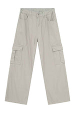 Hight Rise Wide Leg Cargo Pants Gray for a perfect OOTD – dress to impress outfits from Amexza
