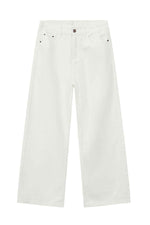 Wide Leg Jeans with Pockets Ivory for a perfect OOTD – dress to impress outfits from Amexza