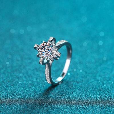 1 Carat Moissanite 925 Sterling Silver Ring for a perfect OOTD – dress to impress outfits from Amexza