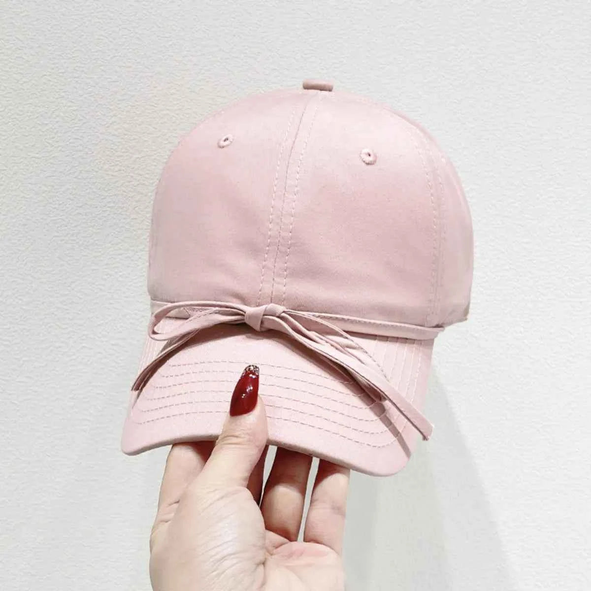 Bow Solid Color Baseball Cap for a perfect OOTD – dress to impress outfits from Amexza