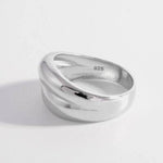 925 Sterling Silver Bulging Ring for a perfect OOTD – dress to impress outfits from Amexza