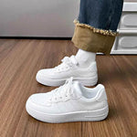 Lace-Up Round Toe Platform Sneakers for a perfect OOTD – dress to impress outfits from Amexza