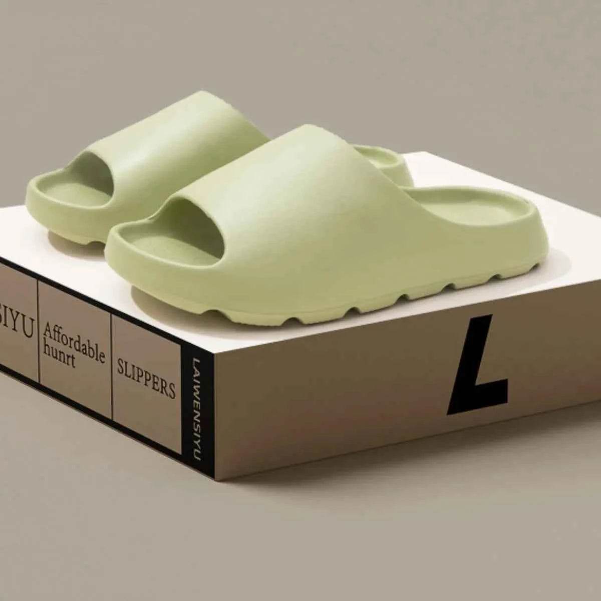 Open Toe Platform Slippers Gum Leaf for a perfect OOTD – dress to impress outfits from Amexza