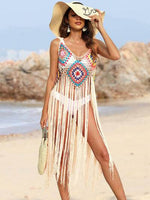 Fringe Spaghetti Strap Cover-Up for a perfect OOTD – dress to impress outfits from Amexza