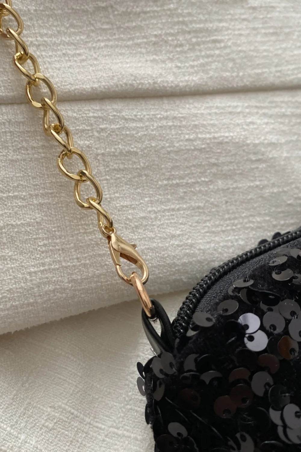 Sequin Removable Strap Shoulder Bag for a perfect OOTD – dress to impress outfits from Amexza