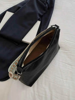 PU Leather Geometric Pattern Strap Shoulder Bag for a perfect OOTD – dress to impress outfits from Amexza