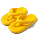 Toe Post Platform Slippers Yellow for a perfect OOTD – dress to impress outfits from Amexza