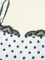 Polka Dot Sweetheart Neckline Maxi Dress