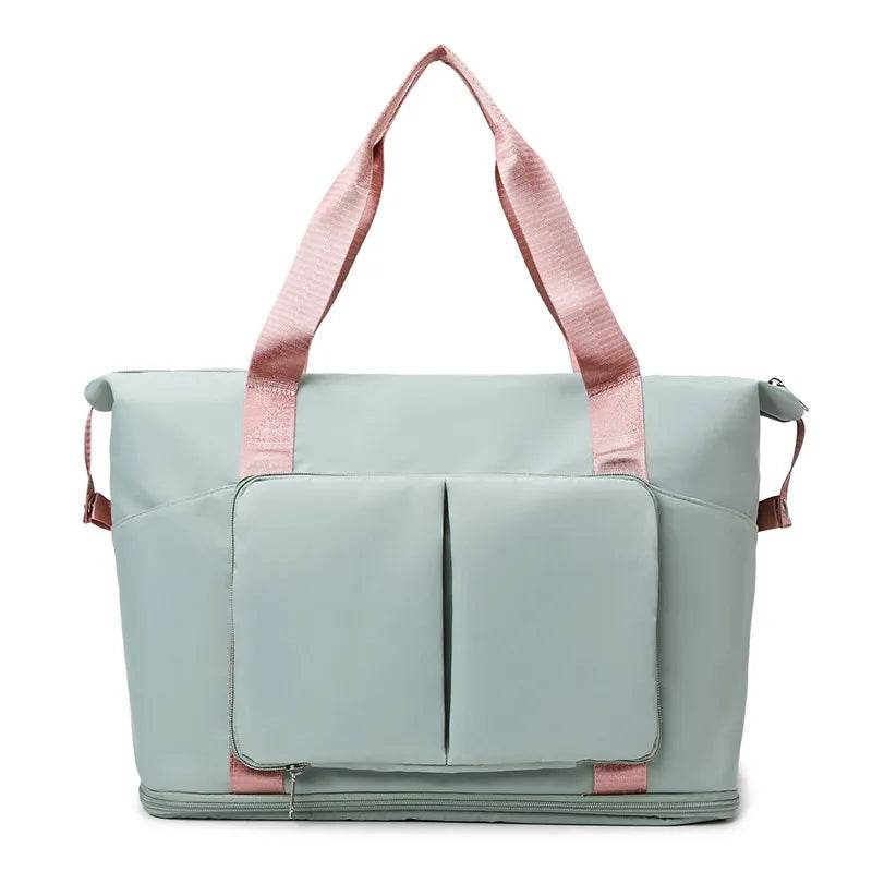 Oxford Cloth Multi Pocket Travel Bag Sage One Size for a perfect OOTD – dress to impress outfits from Amexza