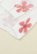 Drawstring Flower Hooded Knit Top for a perfect OOTD – dress to impress outfits from Amexza