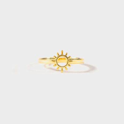 Sun Shape 18K Gold-Plated Ring Gold for a perfect OOTD – dress to impress outfits from Amexza