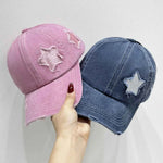 Star Adjustable Baseball Cap Dusty Pink One Size for a perfect OOTD – dress to impress outfits from Amexza