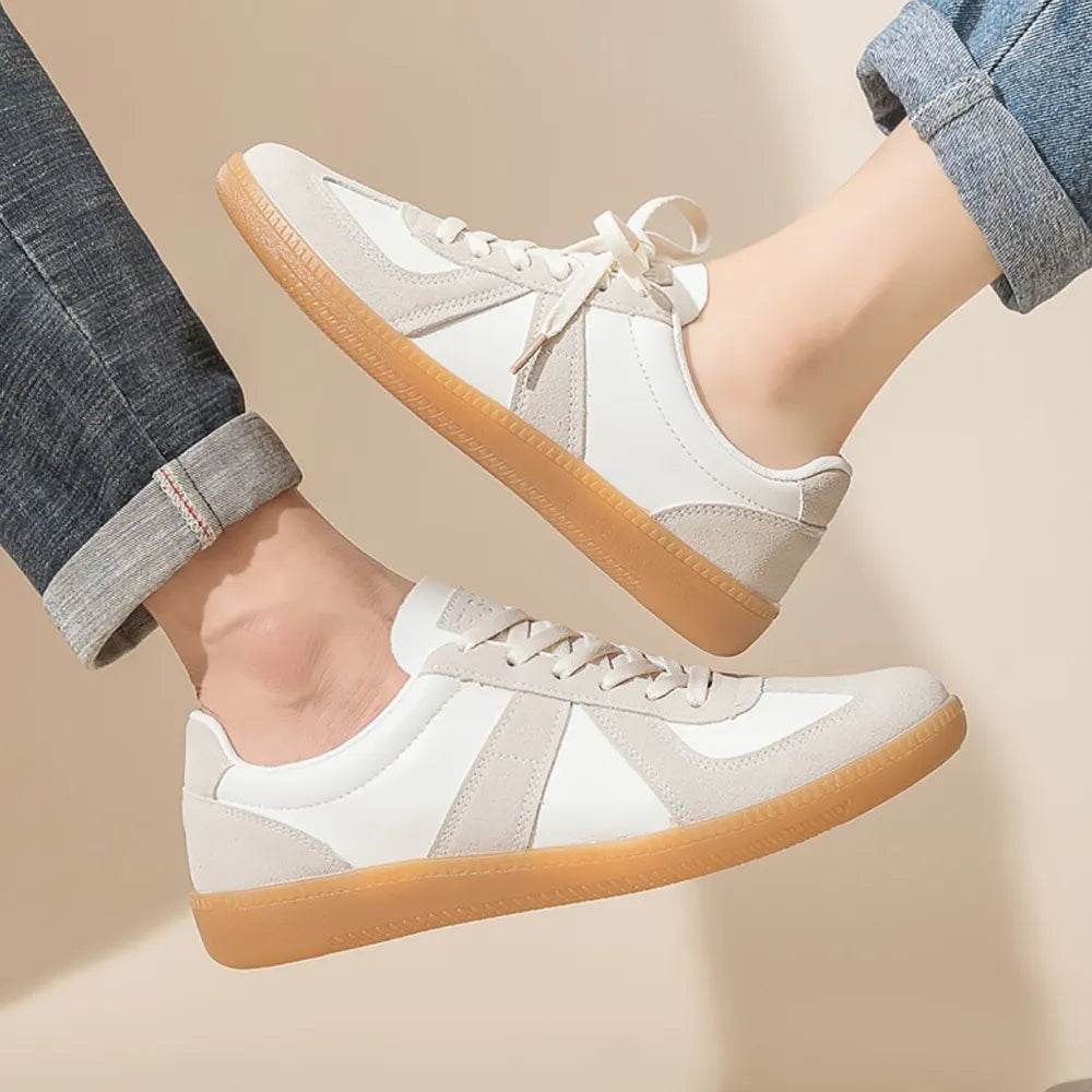 Lace Up Round Toe Flat Sneakers for a perfect OOTD – dress to impress outfits from Amexza