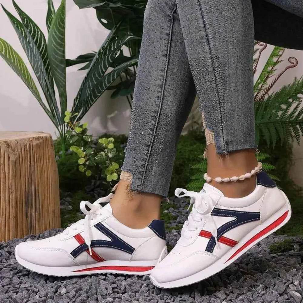 Lace Up Contrast Sneakers for a perfect OOTD – dress to impress outfits from Amexza