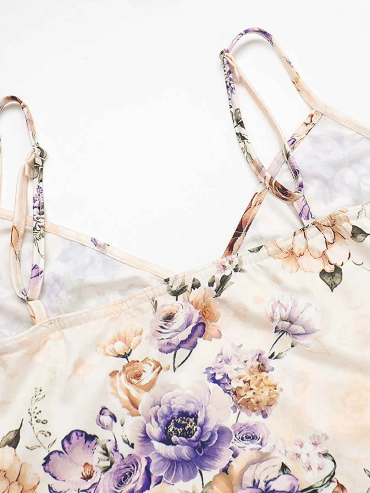 Floral Print Bodycon Maxi Dress with Spaghetti Straps