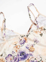 Floral Print Bodycon Maxi Dress with Spaghetti Straps